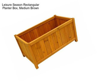 Leisure Season Rectangular Planter Box, Medium Brown