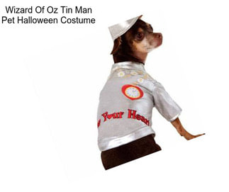 Wizard Of Oz Tin Man Pet Halloween Costume