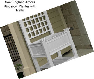 New England Arbors Kingsrow Planter with Trellis