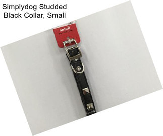 Simplydog Studded Black Collar, Small