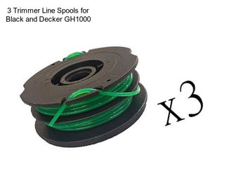 3 Trimmer Line Spools for Black and Decker GH1000