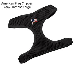 American Flag Chipper Black Harness Large