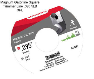 Magnum Gatorline Square Trimmer Line .095 5LB SPL