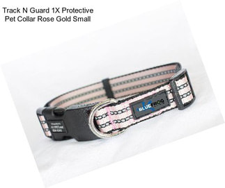 Track N Guard 1X Protective Pet Collar Rose Gold Small