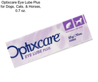 Optixcare Eye Lube Plus for Dogs, Cats, & Horses, 0.7 oz.