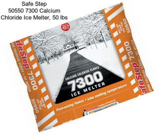 Safe Step 50550 7300 Calcium Chloride Ice Melter, 50 lbs