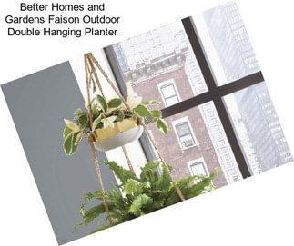 Better Homes and Gardens Faison Outdoor Double Hanging Planter