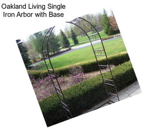 Oakland Living Single Iron Arbor with Base