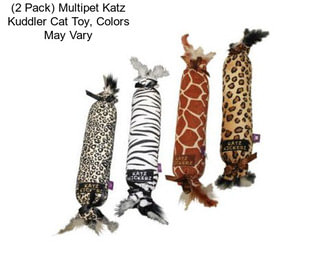 (2 Pack) Multipet Katz Kuddler Cat Toy, Colors May Vary