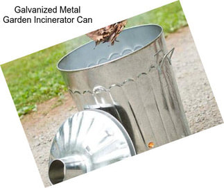 Galvanized Metal Garden Incinerator Can