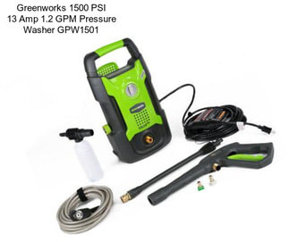 Greenworks 1500 PSI 13 Amp 1.2 GPM Pressure Washer GPW1501