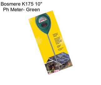 Bosmere K175 10\'\' Ph Meter- Green