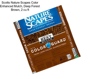 Scotts Nature Scapes Color Enhanced Mulch, Deep Forest Brown, 2 cu ft