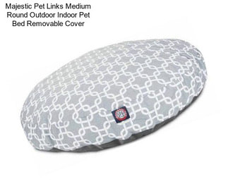 Majestic Pet Links Medium Round Outdoor Indoor Pet Bed Removable Cover