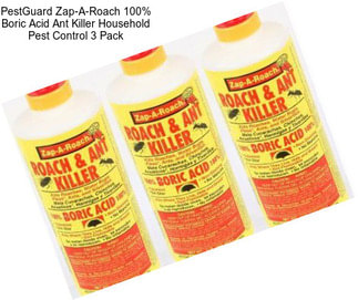 PestGuard Zap-A-Roach 100% Boric Acid Ant Killer Household Pest Control 3 Pack