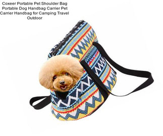 Coxeer Portable Pet Shoulder Bag Portable Dog Handbag Carrier Pet Carrier Handbag for Camping Travel Outdoor