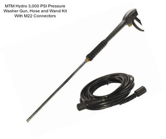 MTM Hydro 3,000 PSI Pressure Washer Gun, Hose and Wand Kit With M22 Connectors