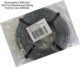 Greenworks 0.080-Inch 160-Foot Replacement String Trimmer Line 2906302