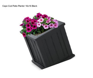 Cape Cod Patio Planter 16x16 Black