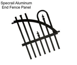 Specrail Aluminum End Fence Panel