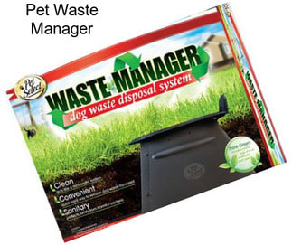 Pet Waste Manager