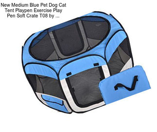 New Medium Blue Pet Dog Cat Tent Playpen Exercise Play Pen Soft Crate T08 by ...