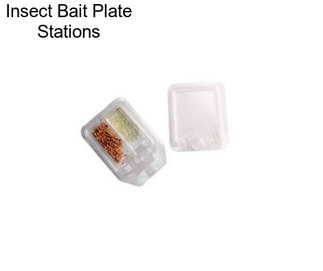 Insect Bait Plate Stations