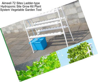 Aimeeli 72 Sites Ladder-type Hydroponic Site Grow Kit Plant System Vegetable Garden Tool