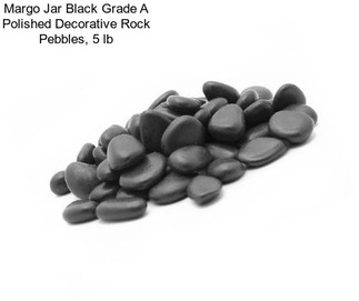 Margo Jar Black Grade A Polished Decorative Rock Pebbles, 5 lb