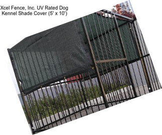 Xcel Fence, Inc. UV Rated Dog Kennel Shade Cover (5\' x 10\')