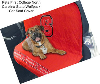 Pets First College North Carolina State Wolfpack Car Seat Cover