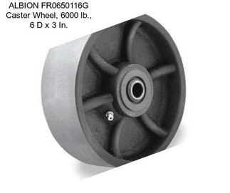 ALBION FR0650116G Caster Wheel, 6000 lb., 6 D x 3 In.