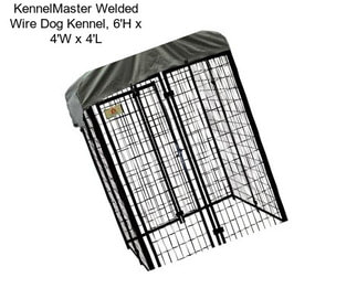 KennelMaster Welded Wire Dog Kennel, 6\'H x 4\'W x 4\'L