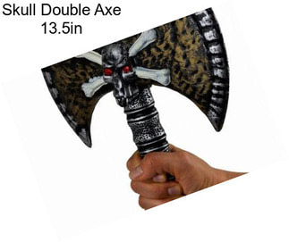 Skull Double Axe 13.5in