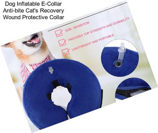 Dog Inflatable E-Collar Anti-bite Cat\'s Recovery Wound Protective Collar