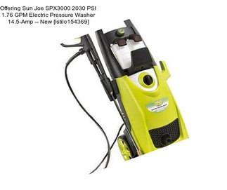 Offering Sun Joe SPX3000 2030 PSI 1.76 GPM Electric Pressure Washer 14.5-Amp -- New [Istilo154369]