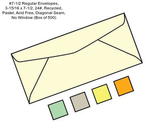 #7-1/2 Regular Envelopes, 3-15/16\