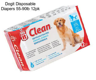 Dogit Disposable Diapers 55-90lb 12pk