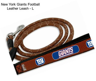 New York Giants Football Leather Leash - L