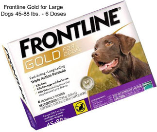 Frontline Gold for Large Dogs 45-88 lbs. - 6 Doses