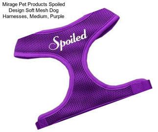 Mirage Pet Products Spoiled Design Soft Mesh Dog Harnesses, Medium, Purple