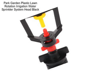 Park Garden Plastic Lawn Rotation Irrigation Water Sprinkler System Head Black