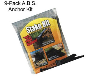 9-Pack A.B.S. Anchor Kit