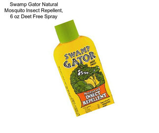 Swamp Gator Natural Mosquito Insect Repellent, 6 oz Deet Free Spray