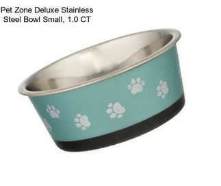 Pet Zone Deluxe Stainless Steel Bowl Small, 1.0 CT