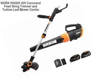 WORX WG925 40V Command Feed String Trimmer and Turbine Leaf Blower Combo