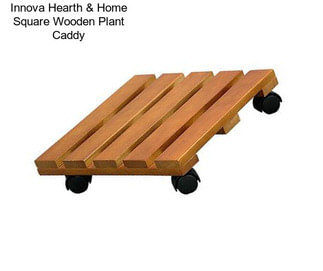 Innova Hearth & Home Square Wooden Plant Caddy