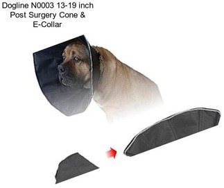 Dogline N0003 13-19 inch Post Surgery Cone & E-Collar