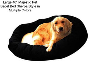 Large 40\'\' Majestic Pet Bagel Bed Sherpa Style in Multiple Colors