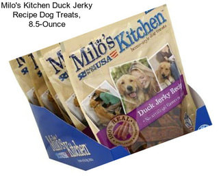 Milo\'s Kitchen Duck Jerky Recipe Dog Treats, 8.5-Ounce